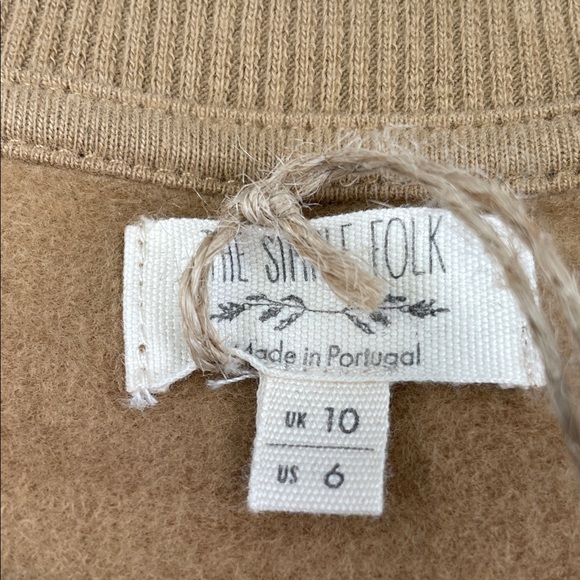 NEW The Simple Folk 6 Organic Cotton Stretch The Oversized Sweater Dress - Picture 6 of 12